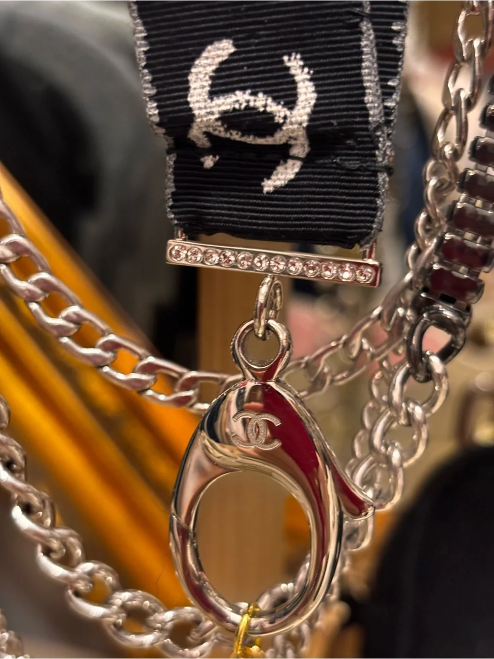 Vintage CHANEL Ribbon Lanyard